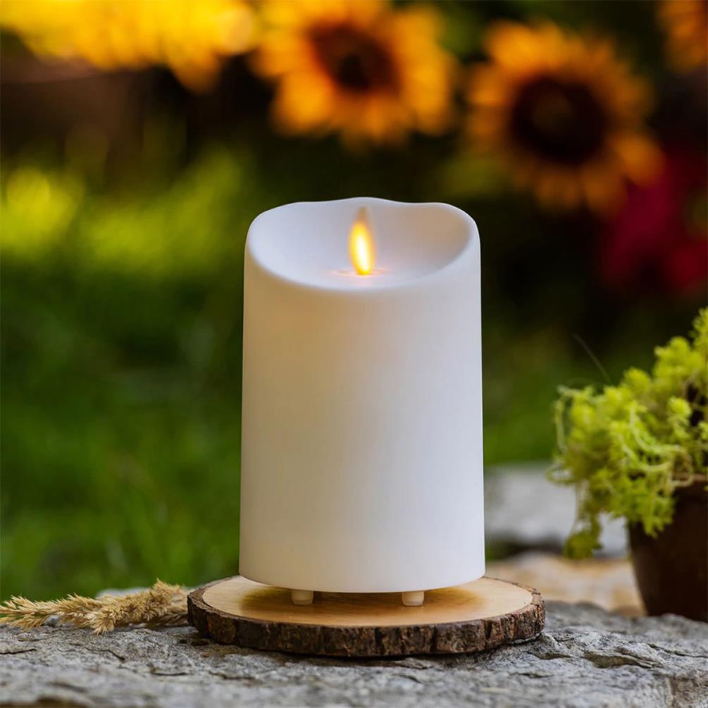 Luminara Outdoor LED Pillar Candle 12cm x 7cm Extra Image 1